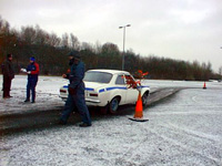 In action at an autotest