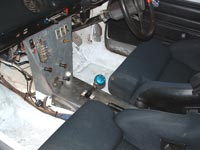 Centre console and gear knob